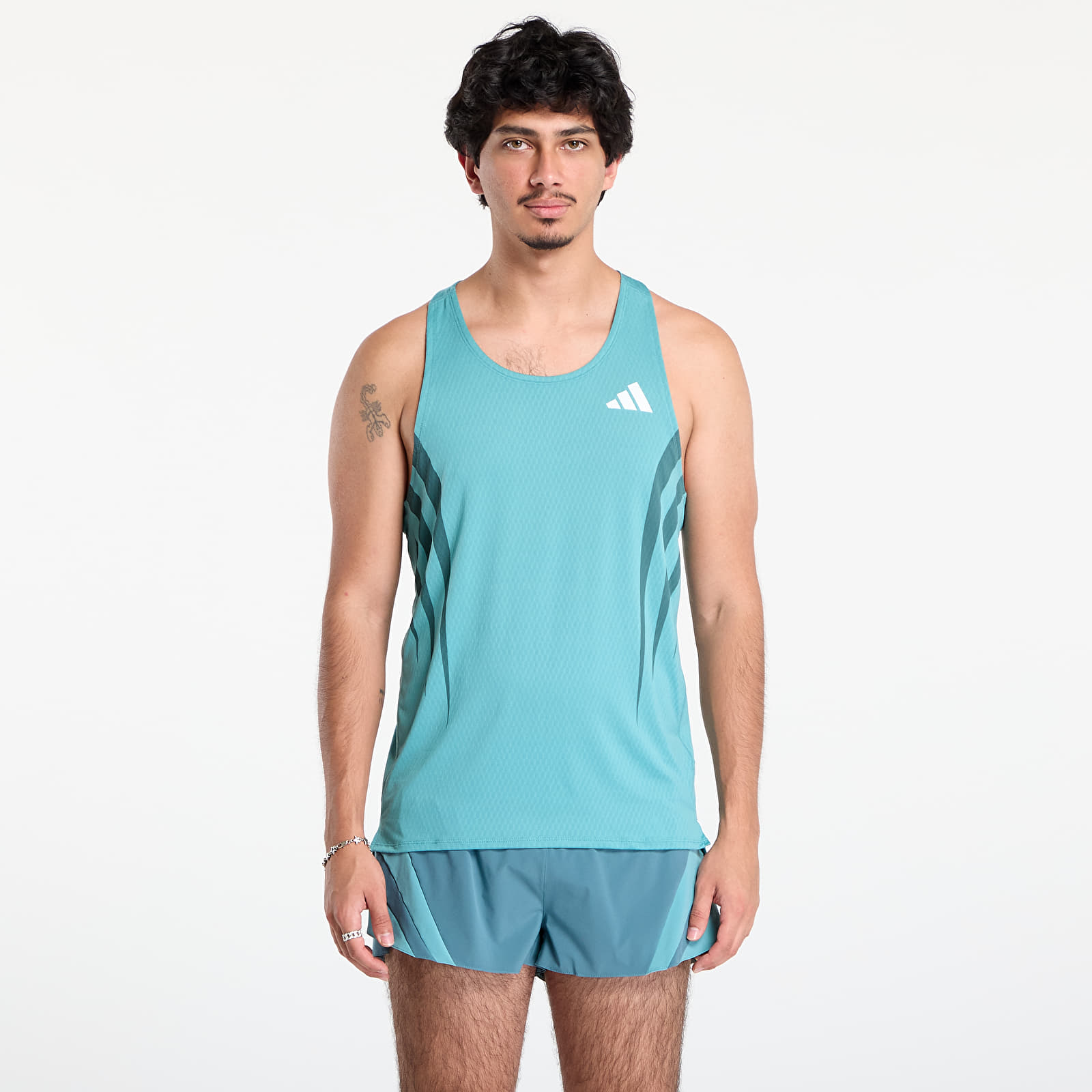 Men's tank tops adidas Adizero Adizero Archive Top Powder Teal
