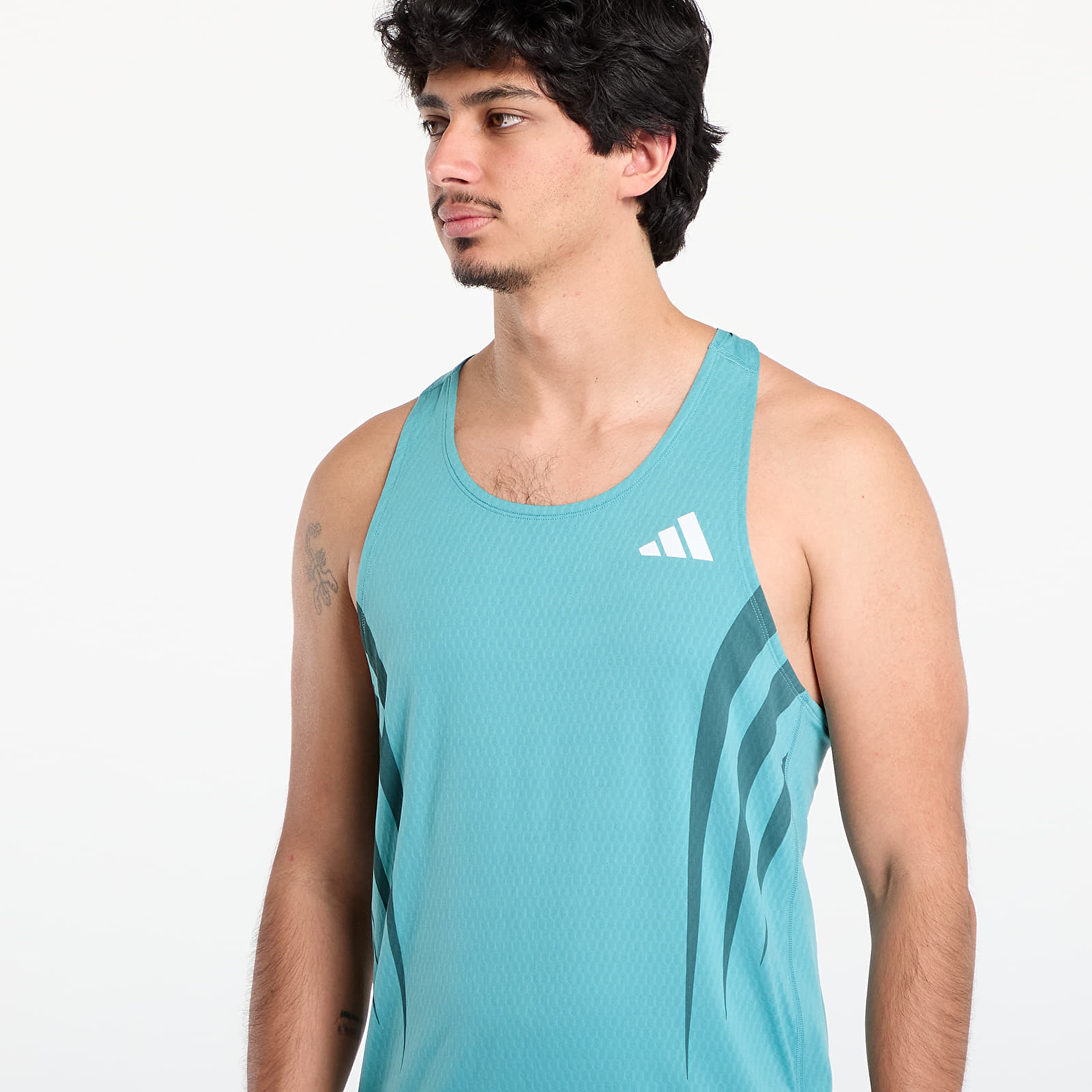 Men's tank tops adidas Adizero Adizero Archive Top Powder Teal