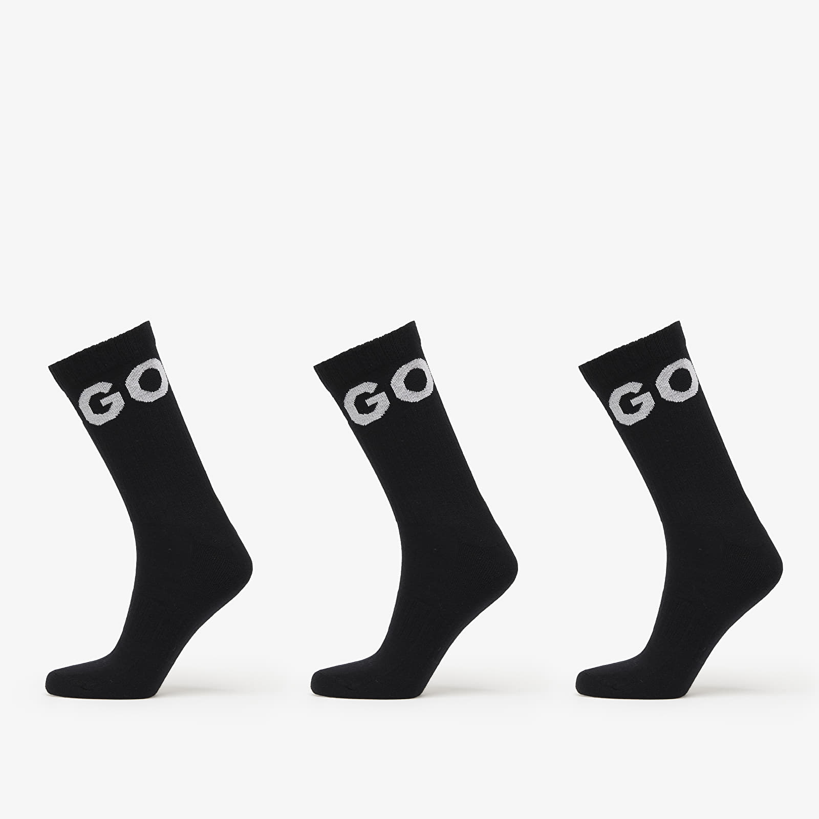 Calcetines de hombre Hugo Boss Men-H-3-Pack Qs Iconic Cc Black