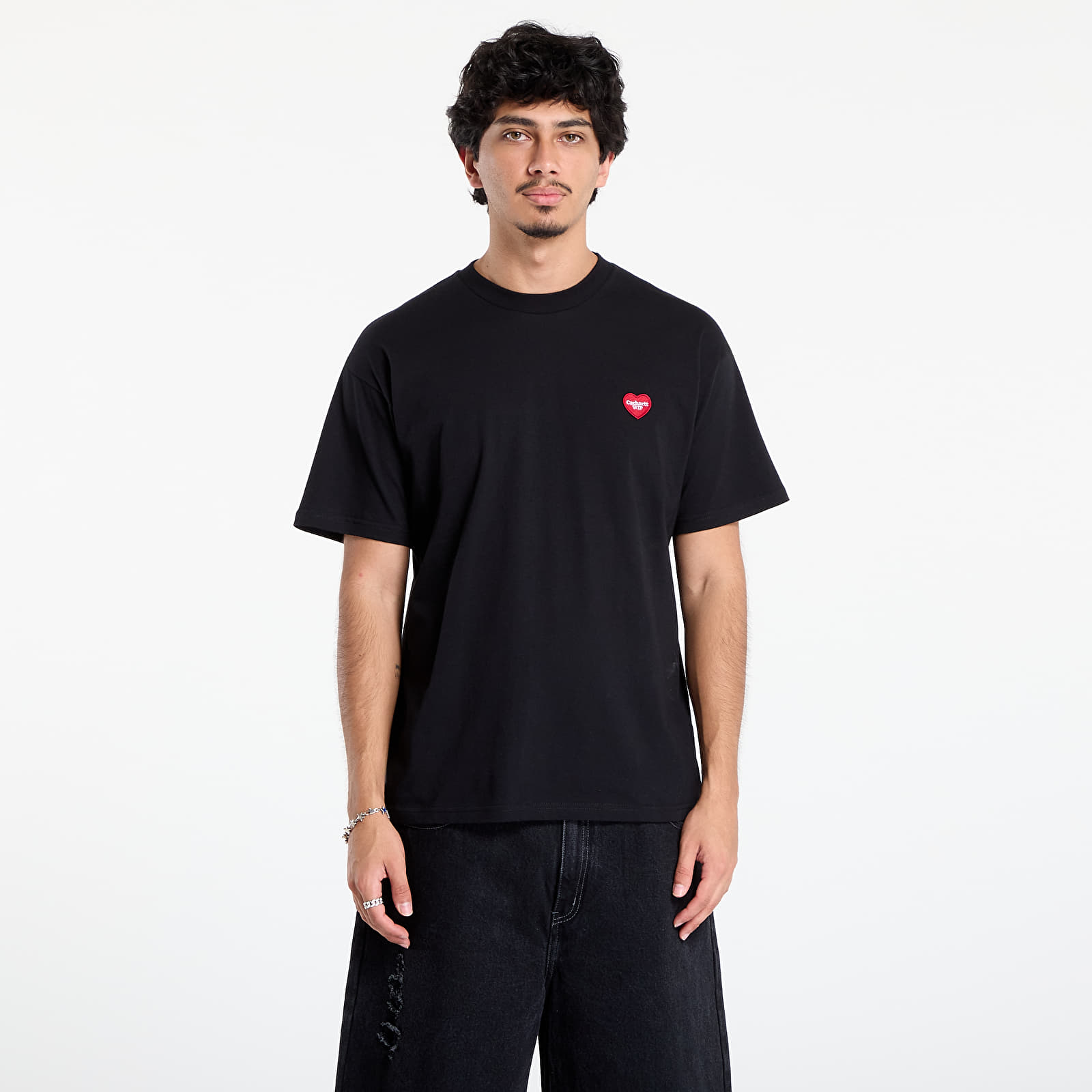 Men's T-shirts Carhartt WIP S/S Heart II Hartt T-Shirt Black