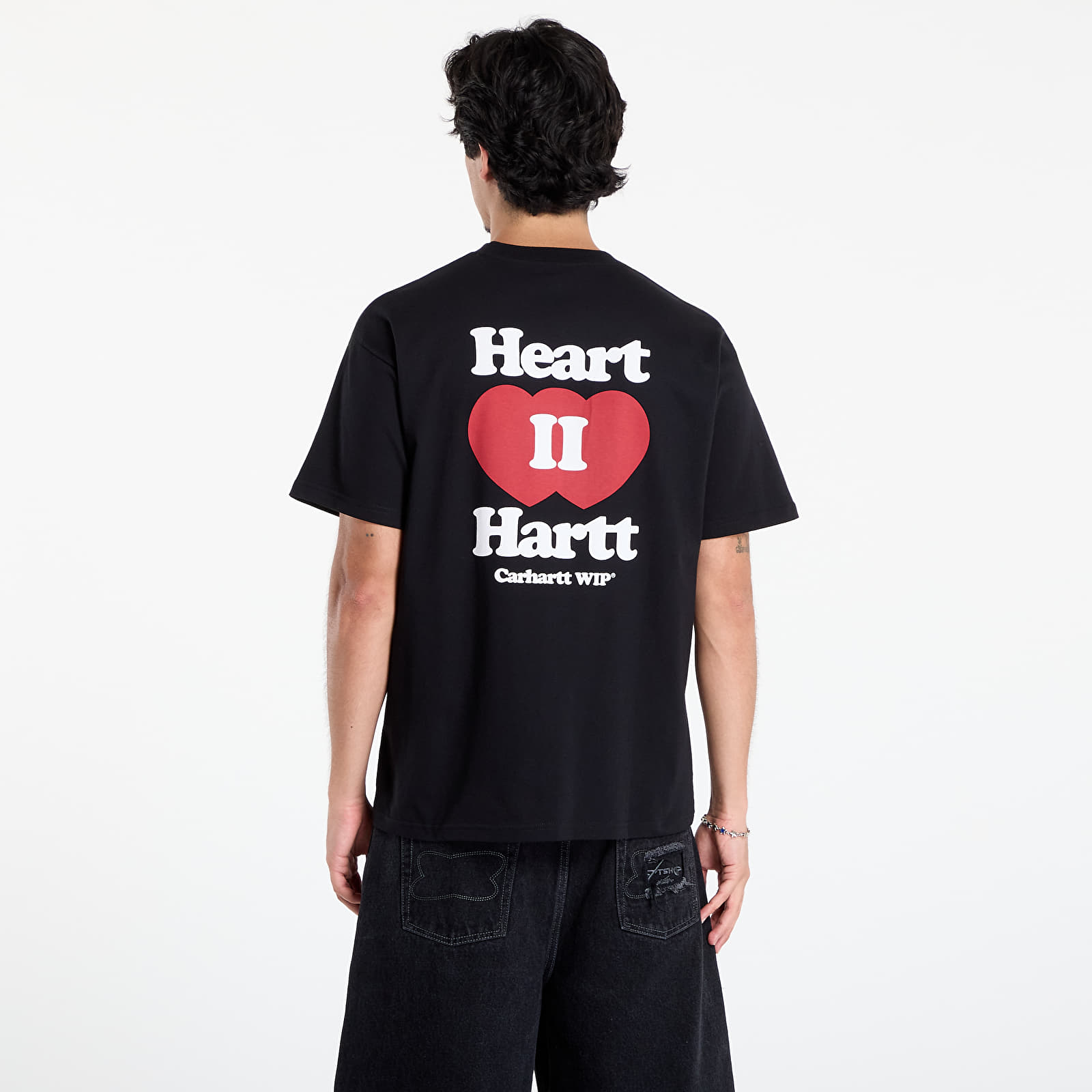 Men's T-shirts Carhartt WIP S/S Heart II Hartt T-Shirt Black