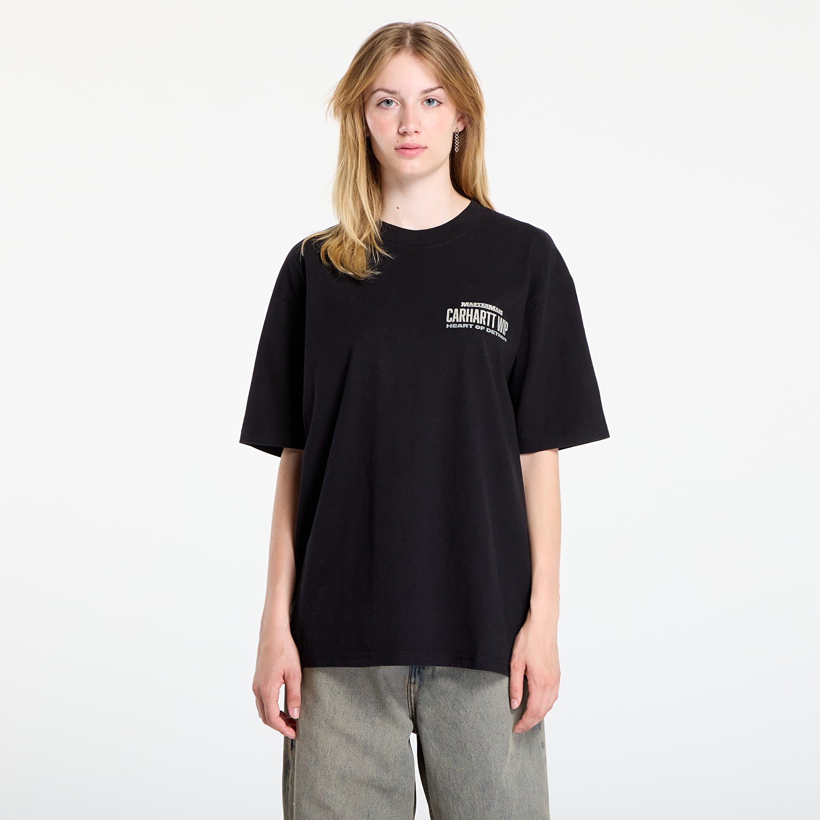 Men's T-shirts Carhartt WIP S/S Arcan T-Shirt Black Heavy Stone Wash