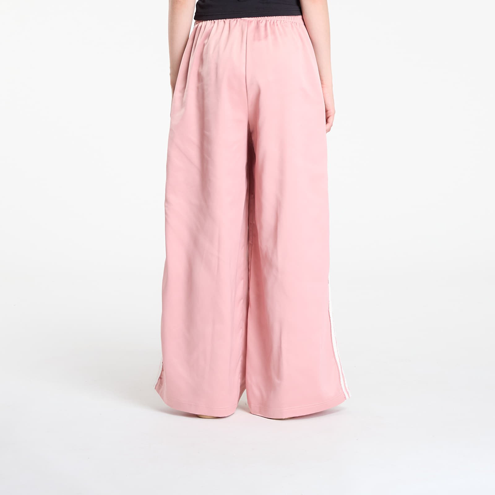 Pants adidas Originals Satin Wide Leg Tracksuit Bottoms Ruffle 3-Stripes Wonder Mauve/ Cream White