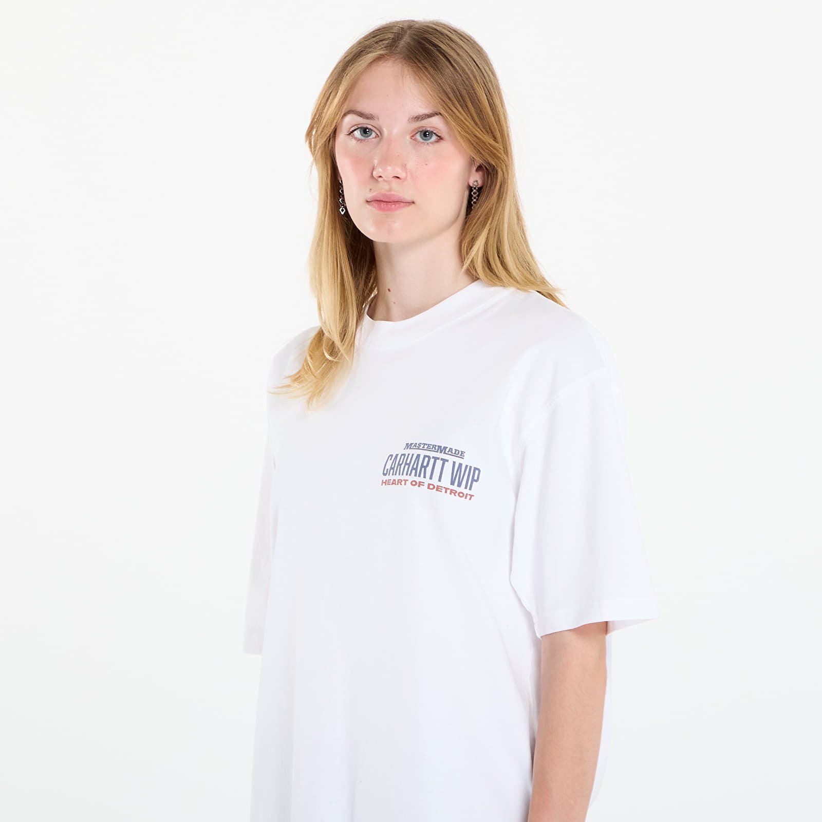 Miesten T-paidat Carhartt WIP S/S Arcan T-Shirt White Heavy Stone Wash
