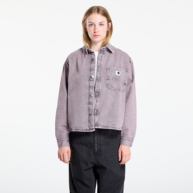 Carhartt WIP W' Georgia Shirt Jac Black/ Hortensia Garment Dyed