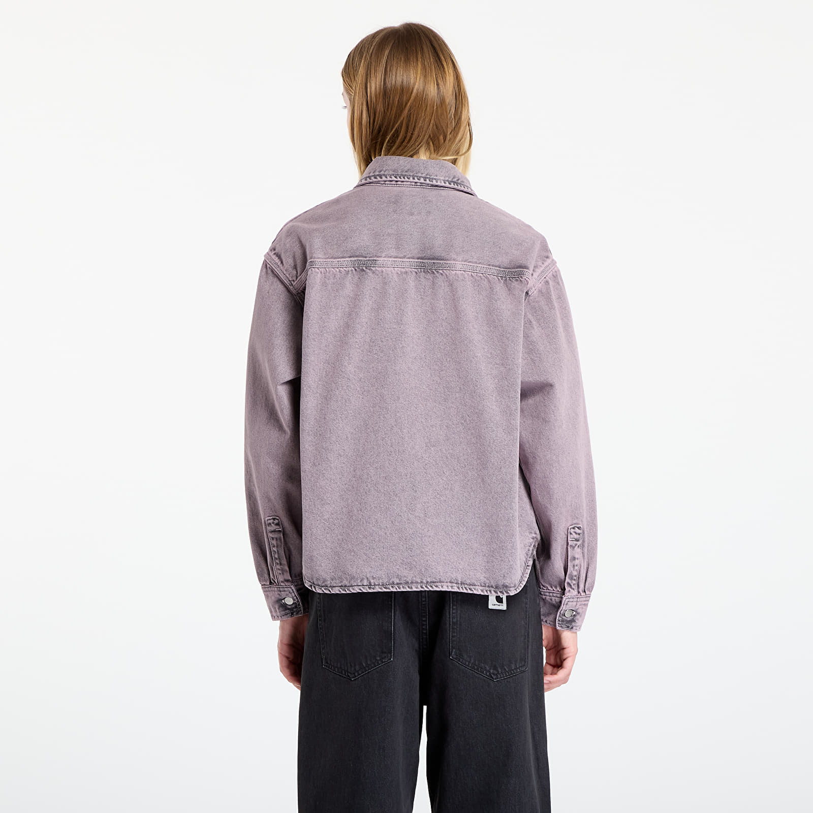Hemden für Frauen Carhartt WIP W' Georgia Shirt Jac Black/ Hortensia Garment Dyed