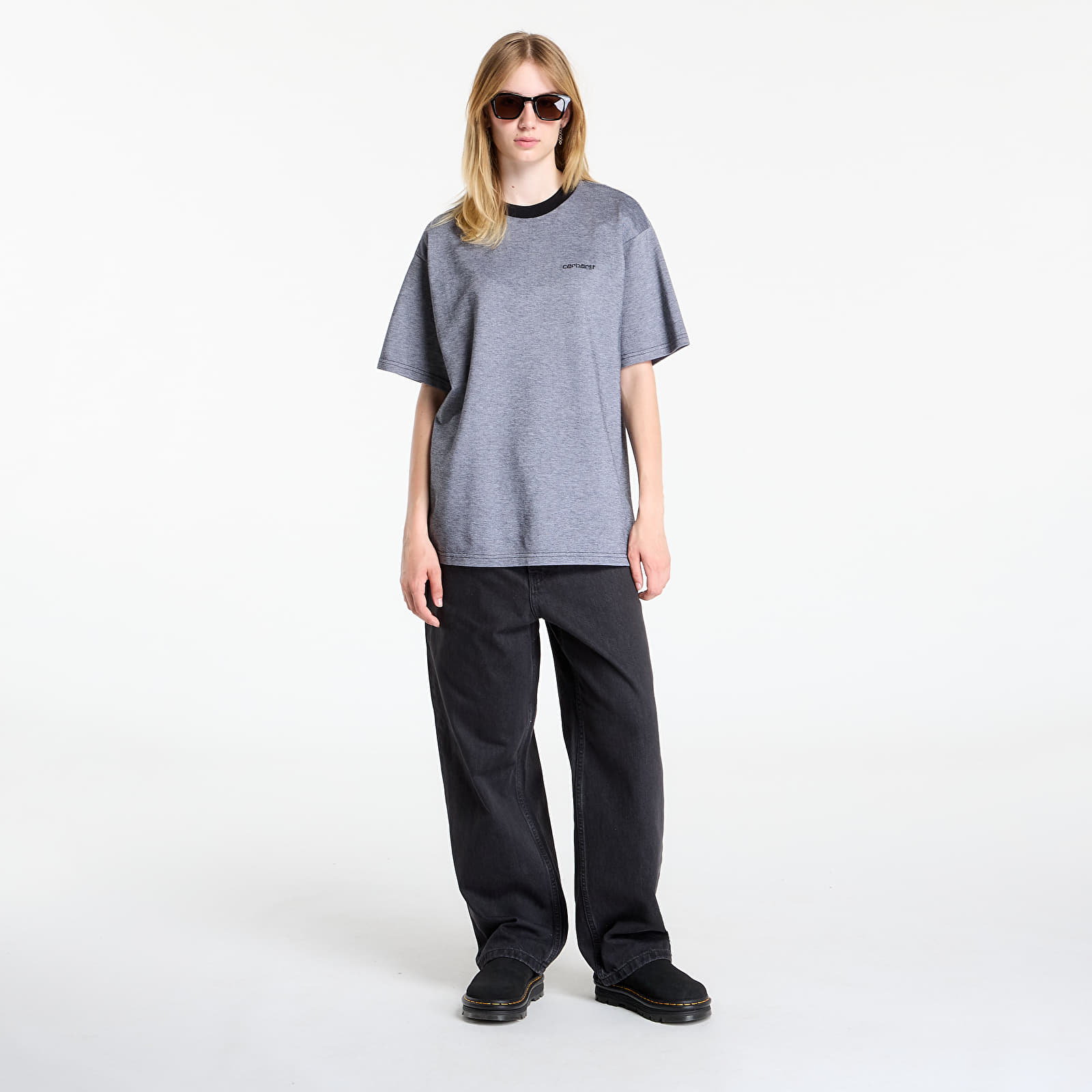 Men's T-shirts Carhartt WIP S/S Piqué T-Shirt UNISEX Black/ White/ Black