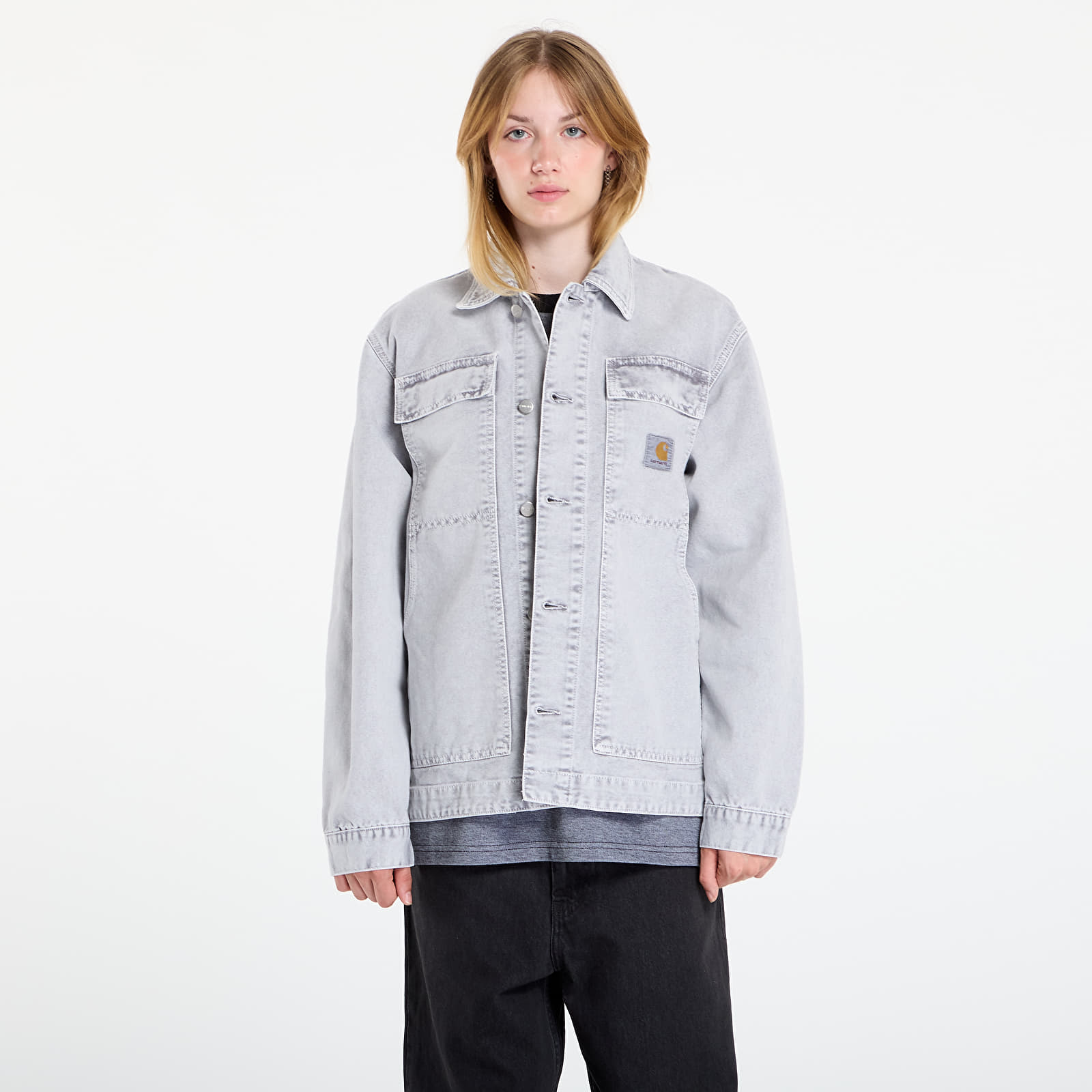 Herrenjacken Carhartt WIP OG Arctic Jacket Black Chalk Wash