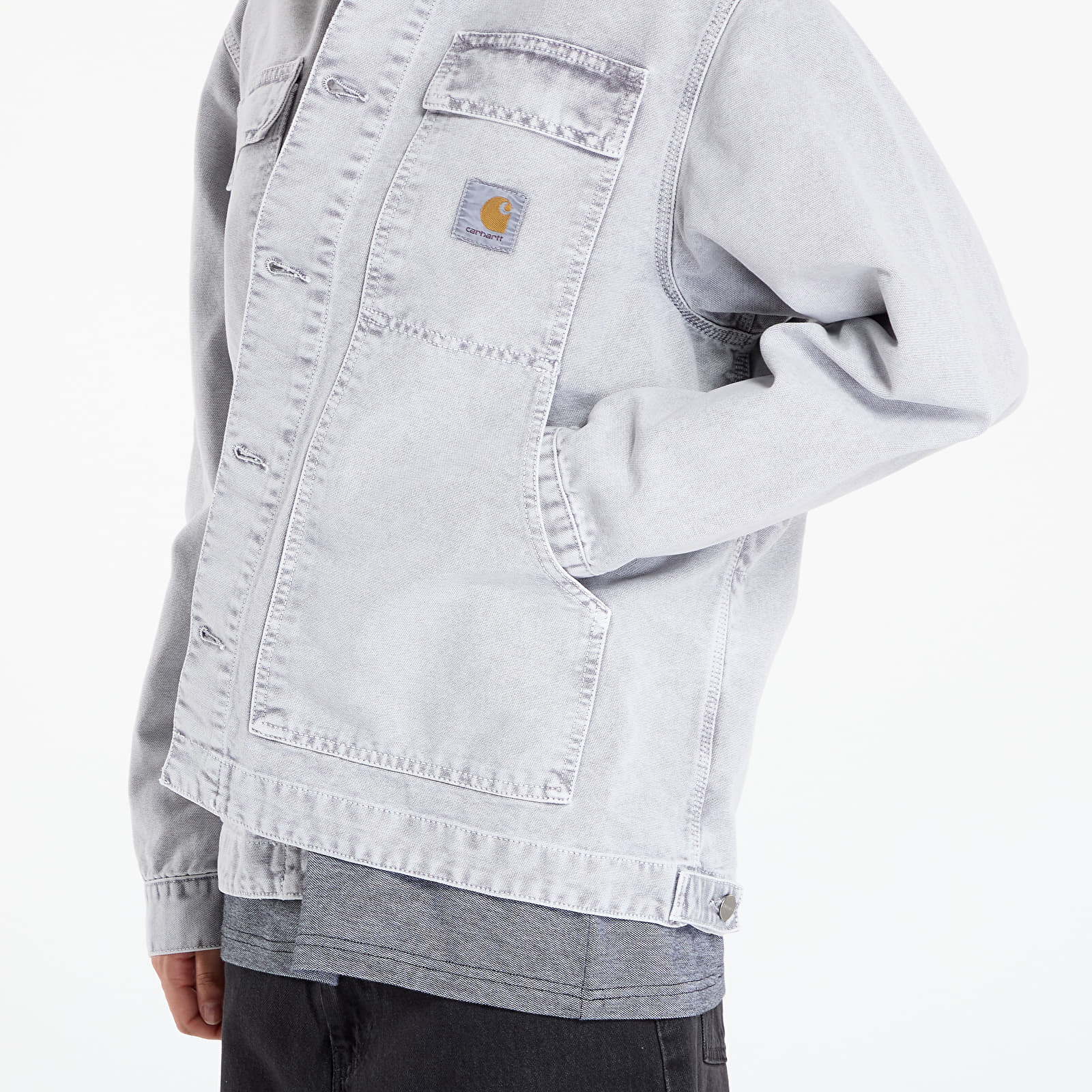 Herrenjacken Carhartt WIP OG Arctic Jacket Black Chalk Wash