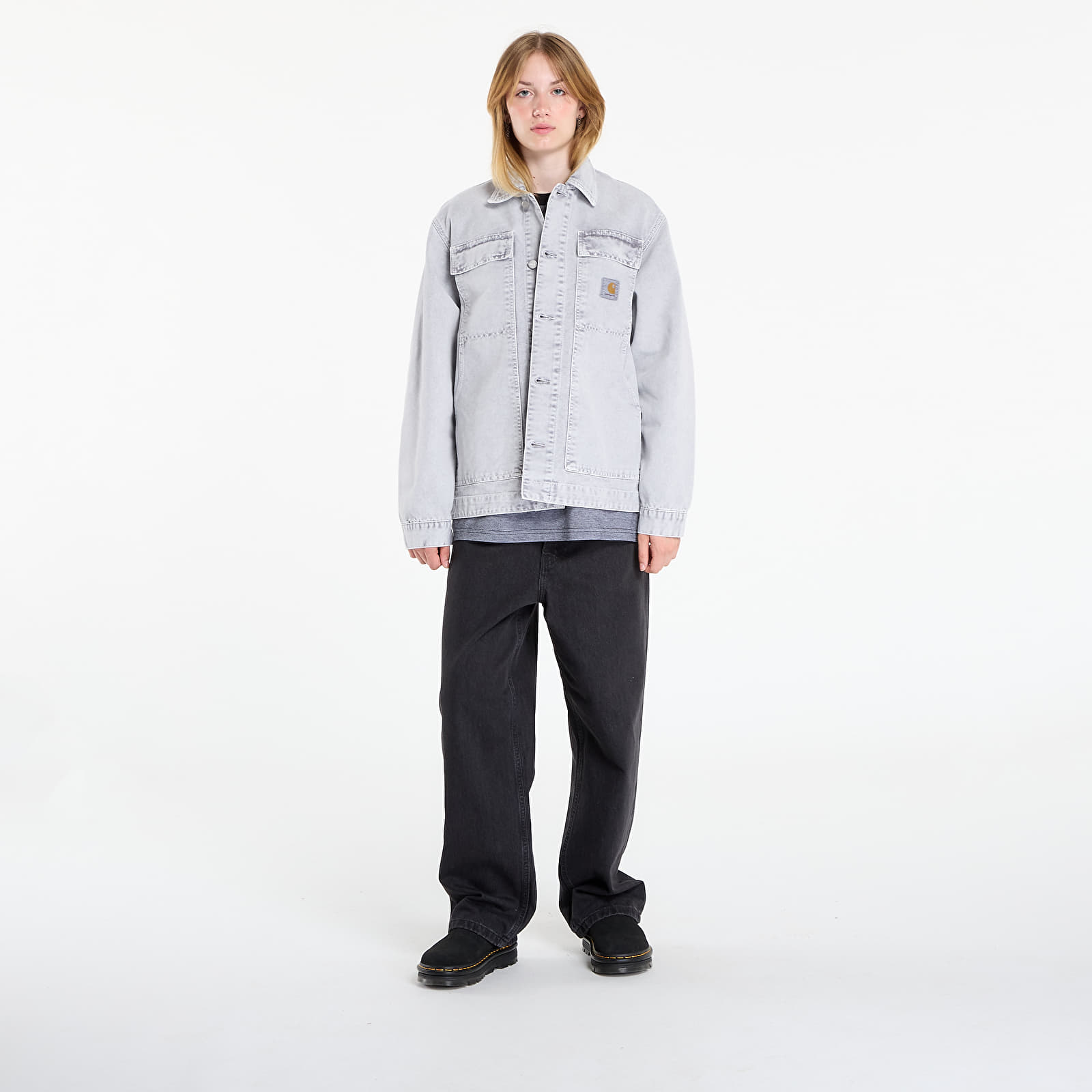 Herrenjacken Carhartt WIP OG Arctic Jacket Black Chalk Wash