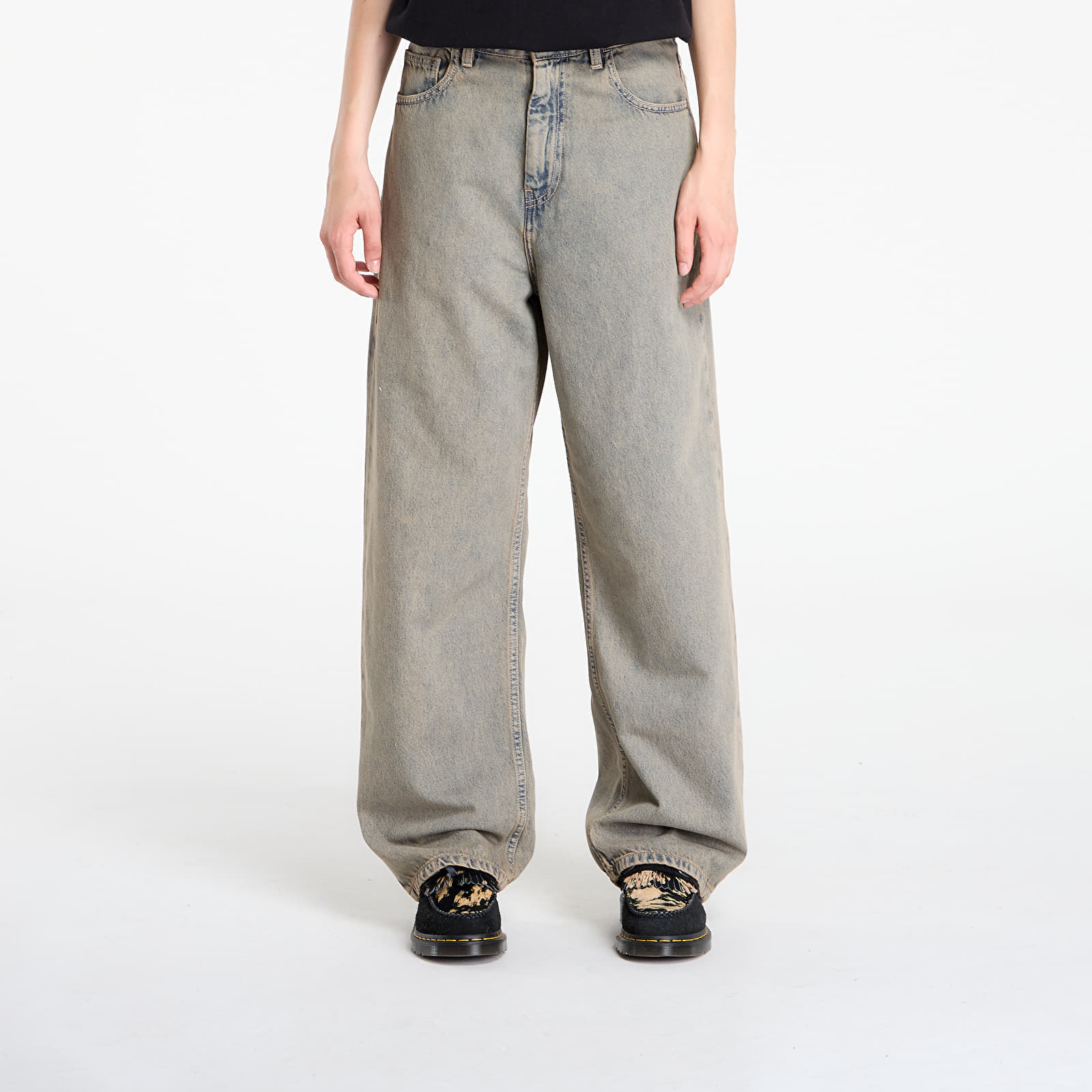 Pantalons Carhartt WIP W' Brandon Pant Blue/ Leather Garment Dyed M