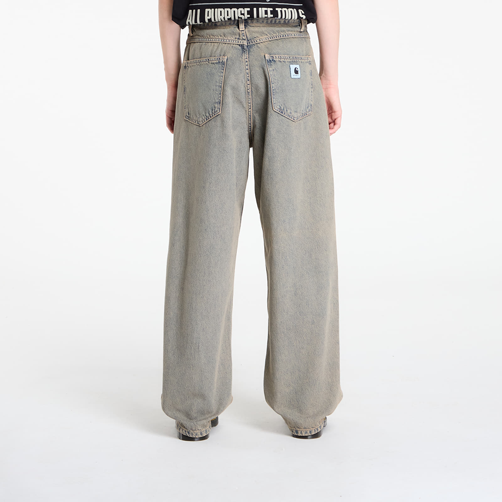 Women's Trousers Carhartt WIP W' Brandon Pant Blue/ Leather Garment Dyed