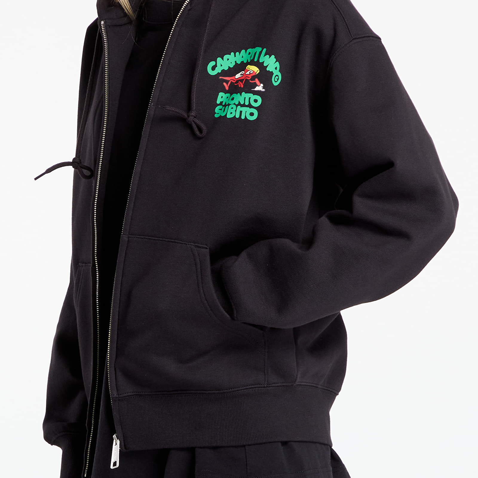 Hoodies voor heren Carhartt WIP Hooded Pronto Sweat Jacket Black