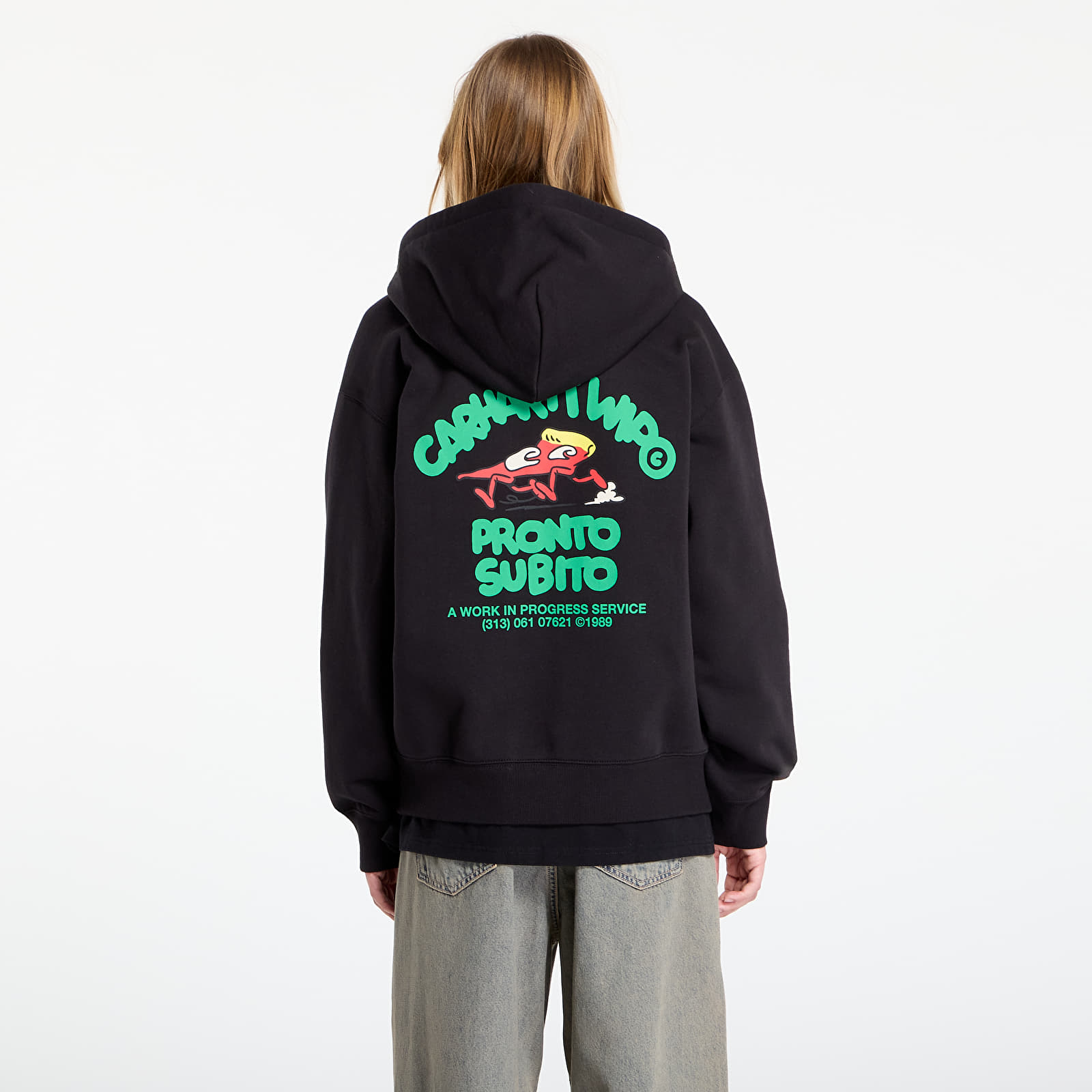 Hoodies voor heren Carhartt WIP Hooded Pronto Sweat Jacket Black