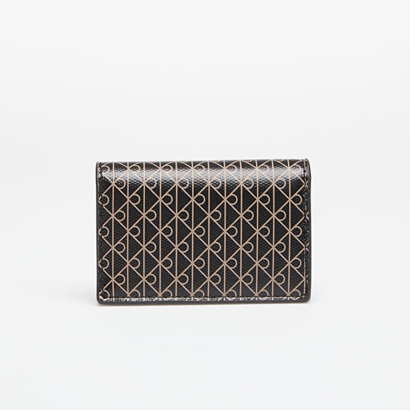 Πορτοφόλι Calvin Klein Emblem Aop Accordion Cardcase Black