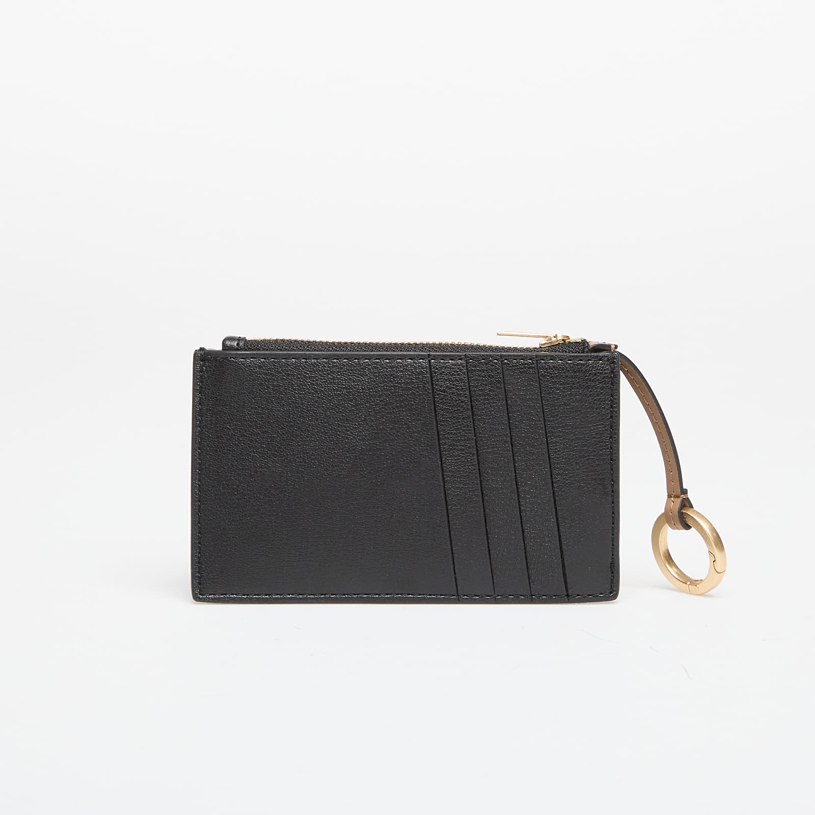 Geldbörsen für Männer Calvin Klein Foil Logo Top Zip Cardcase Black