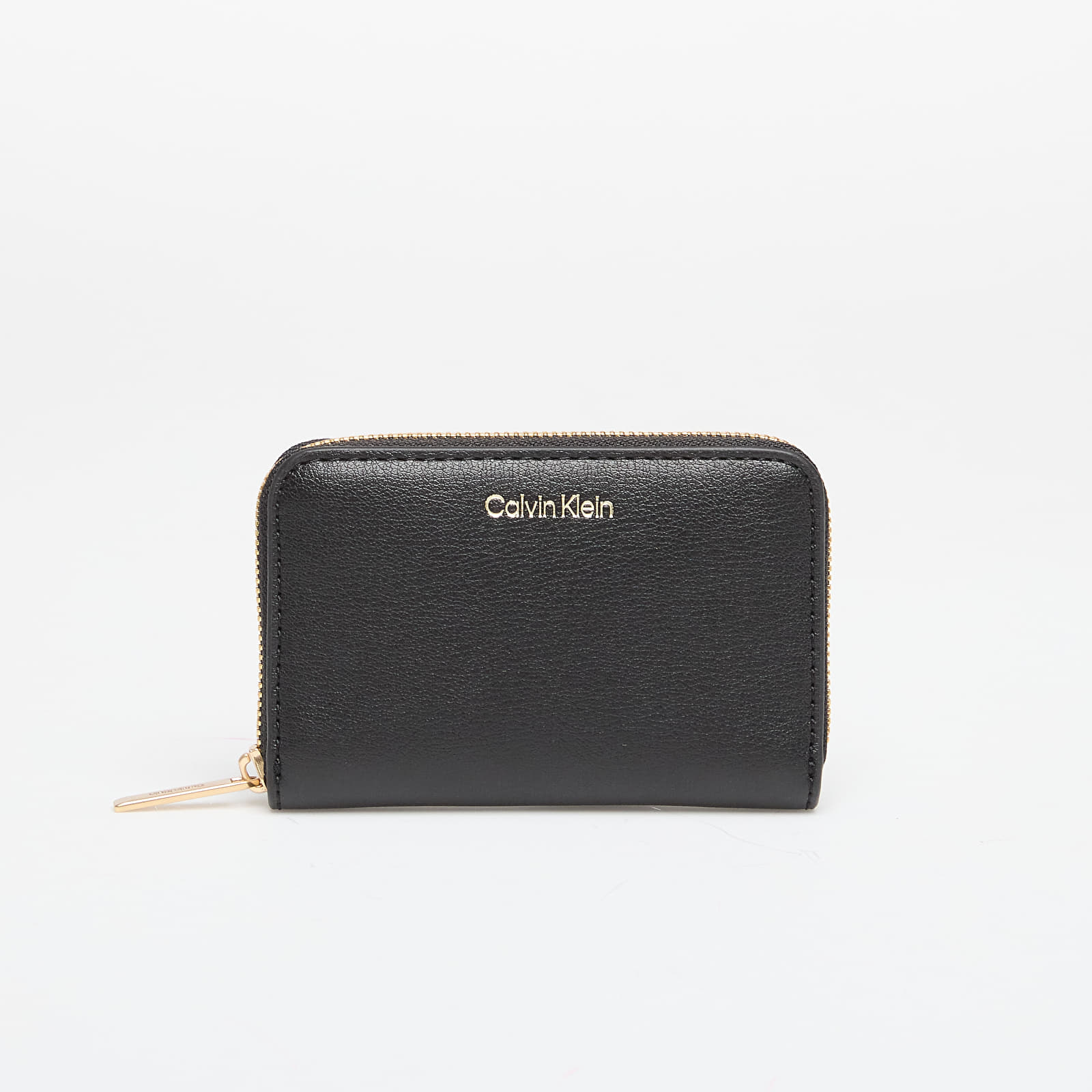 Portfele męskie Calvin Klein Foil Logo Medium Zip Around Black