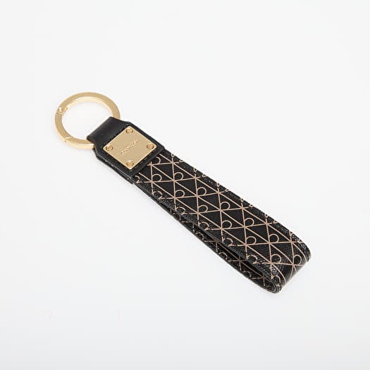 Calvin Klein Emblem Aop Key Fob Black