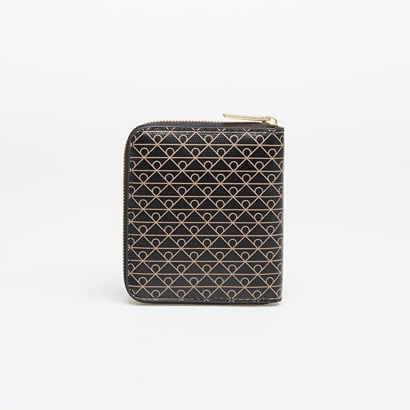 Wallet Calvin Klein Emblem Aop Square Zip Around Black