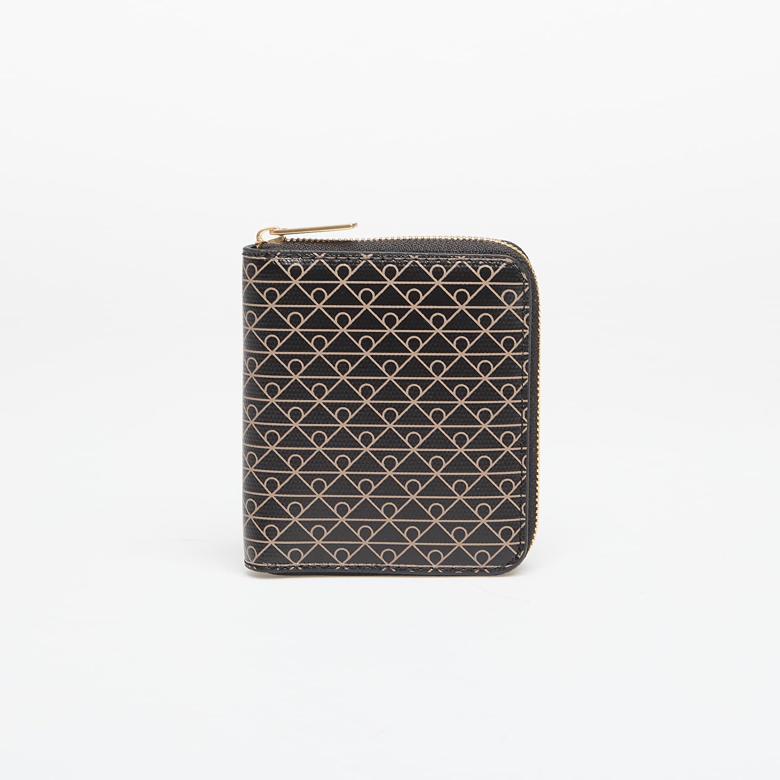 Portfele męskie Calvin Klein Emblem Aop Square Zip Around Black