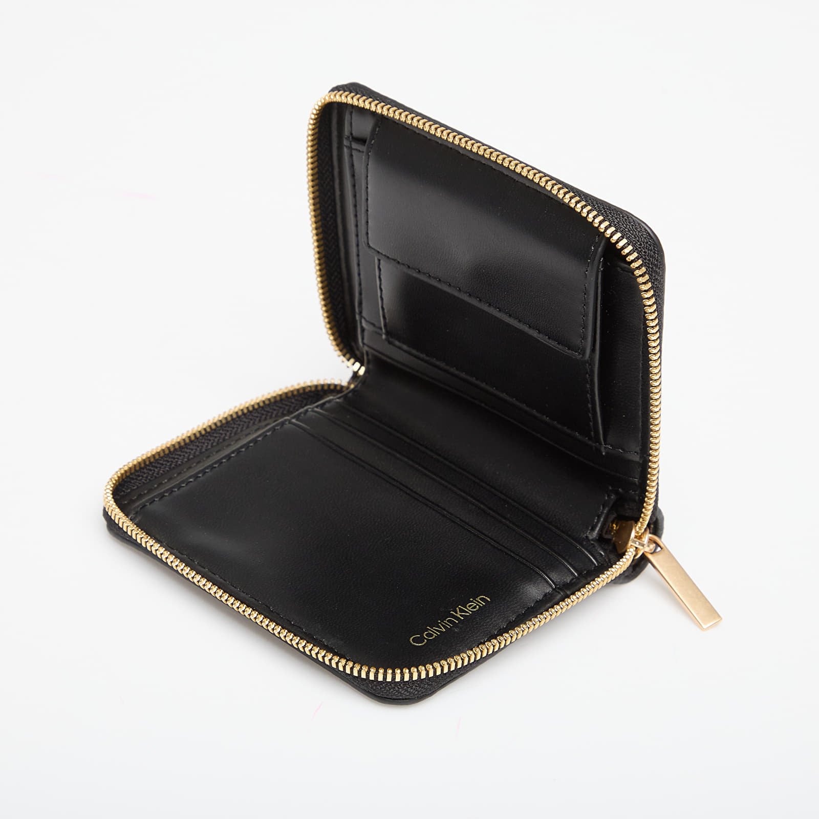 Portfele męskie Calvin Klein Emblem Aop Square Zip Around Black