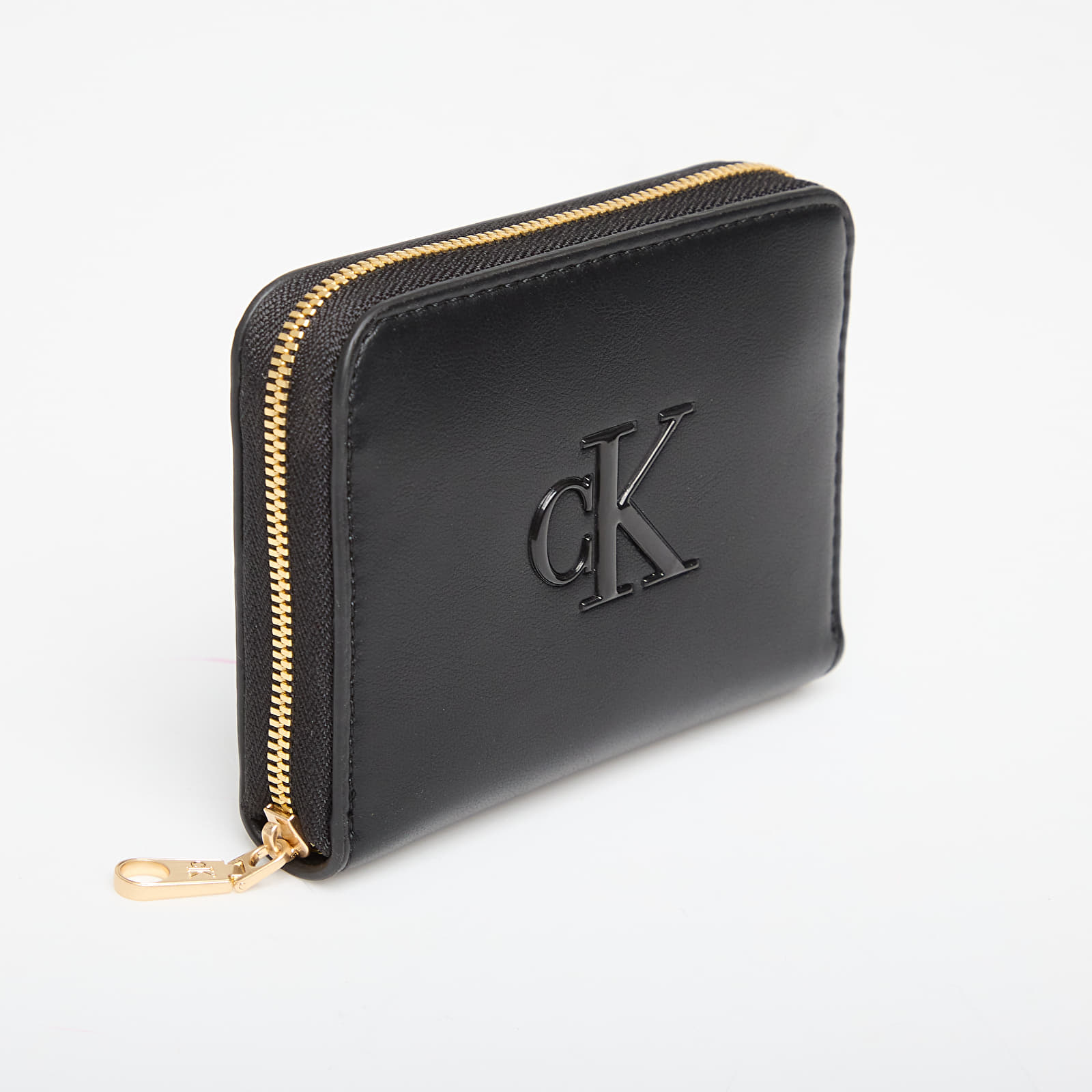 Portfele męskie Calvin Klein Bold Ck Medium Zip Around Black