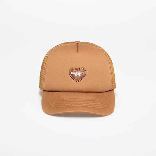 Keps Carhartt WIP Heart Patch Trucker Cap Hamilton Brown