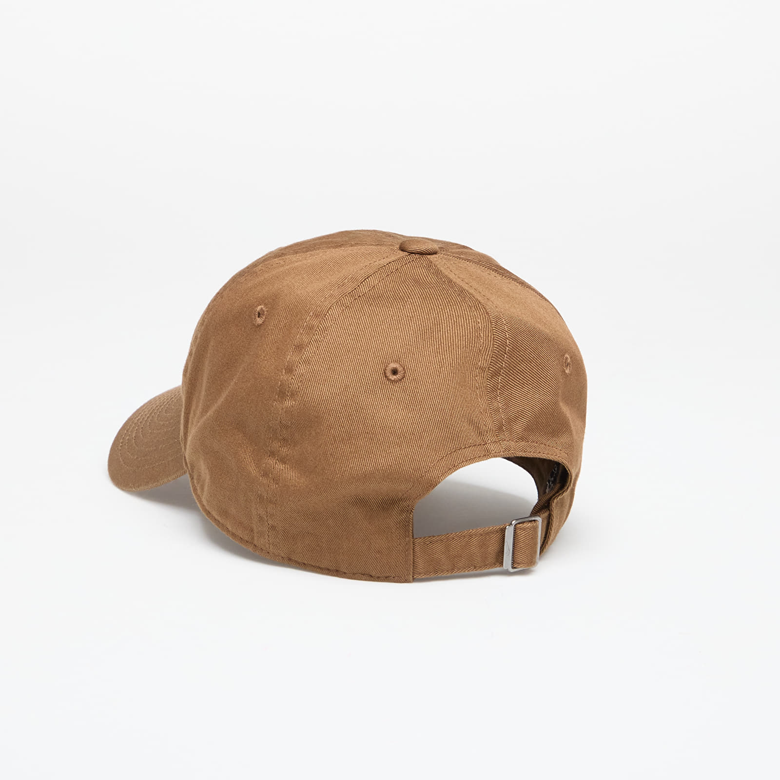 Gorras de hombre Nike Club Unstructured Futura Wash Cap Mosswood Brown/ White
