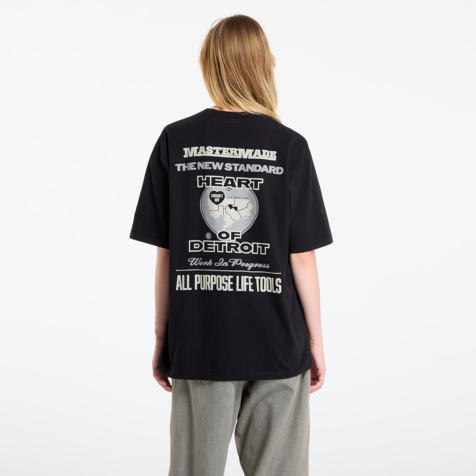 Men's T-shirts Carhartt WIP S/S Arcan T-Shirt Black Heavy Stone Wash