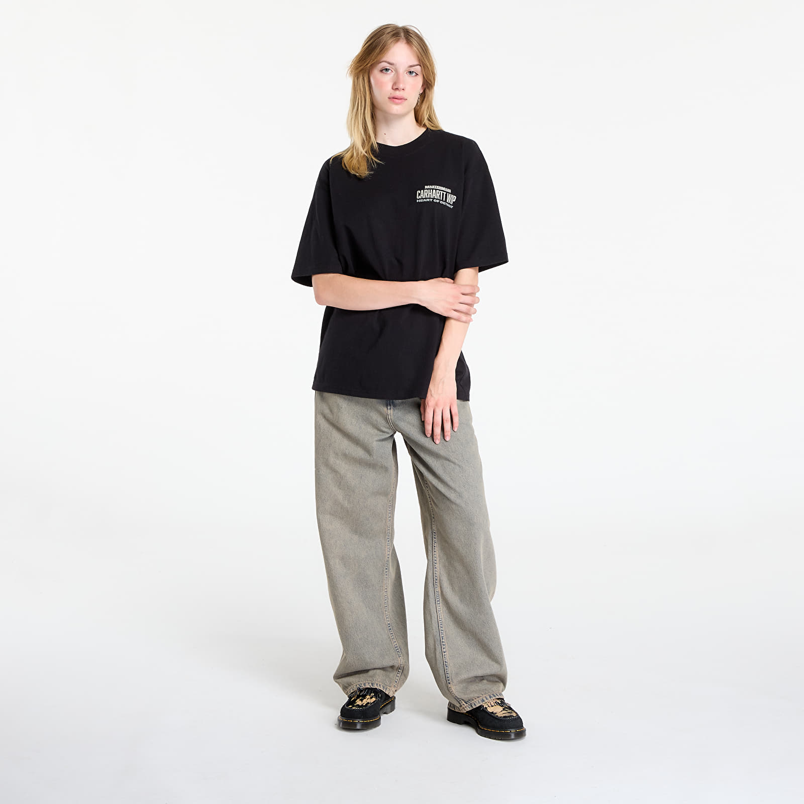 Men's T-shirts Carhartt WIP S/S Arcan T-Shirt Black Heavy Stone Wash