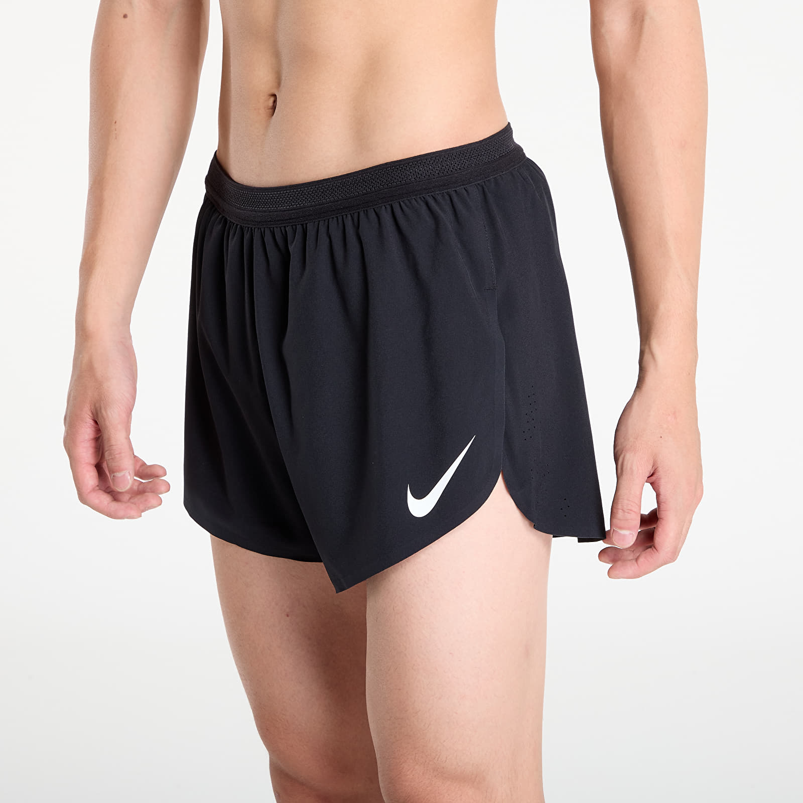 Pánske šortky Nike AeroSwift Men's Dri-FIT ADV 4" Brief-Lined Running Shorts Black/ Summit White