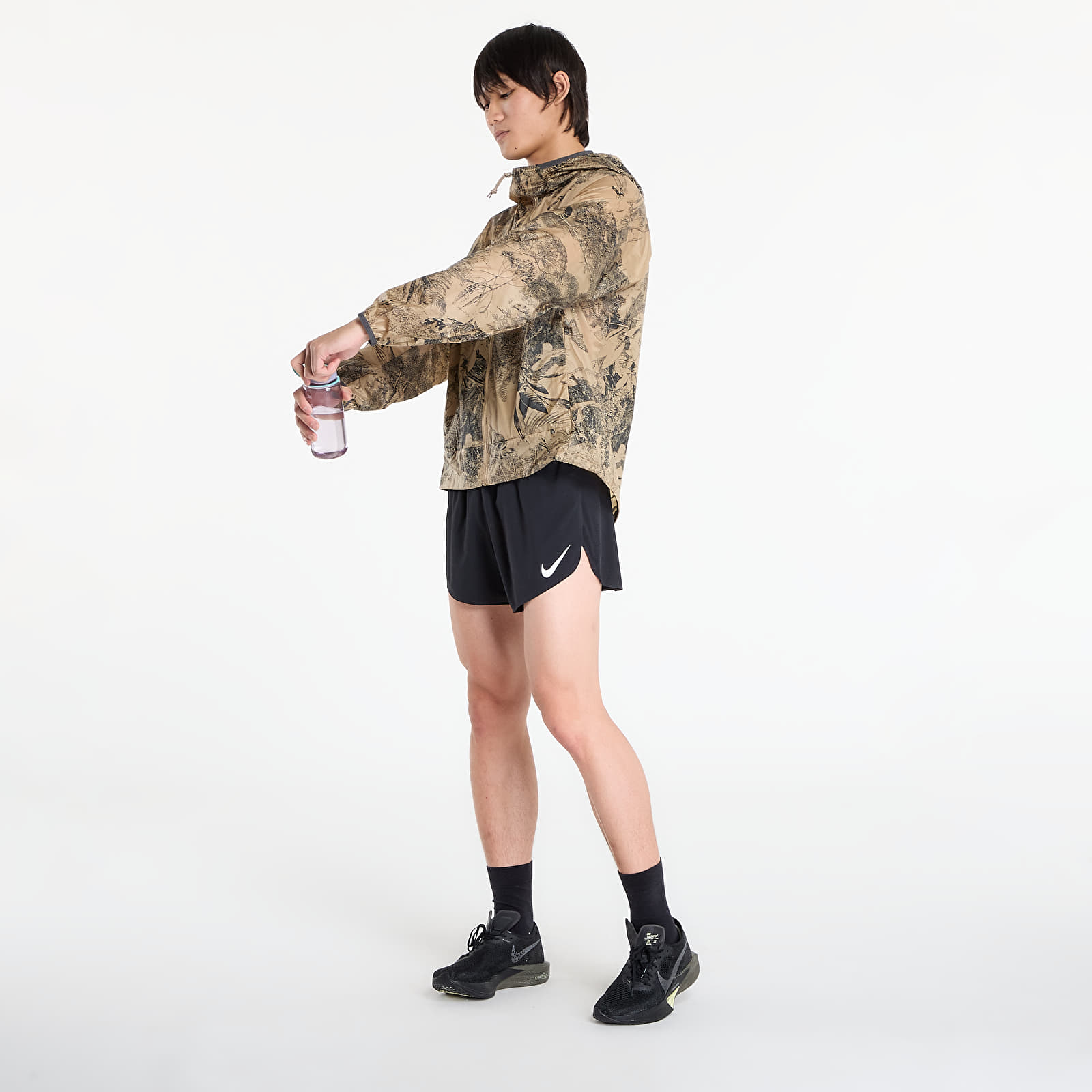 Pánske šortky Nike AeroSwift Men's Dri-FIT ADV 4" Brief-Lined Running Shorts Black/ Summit White