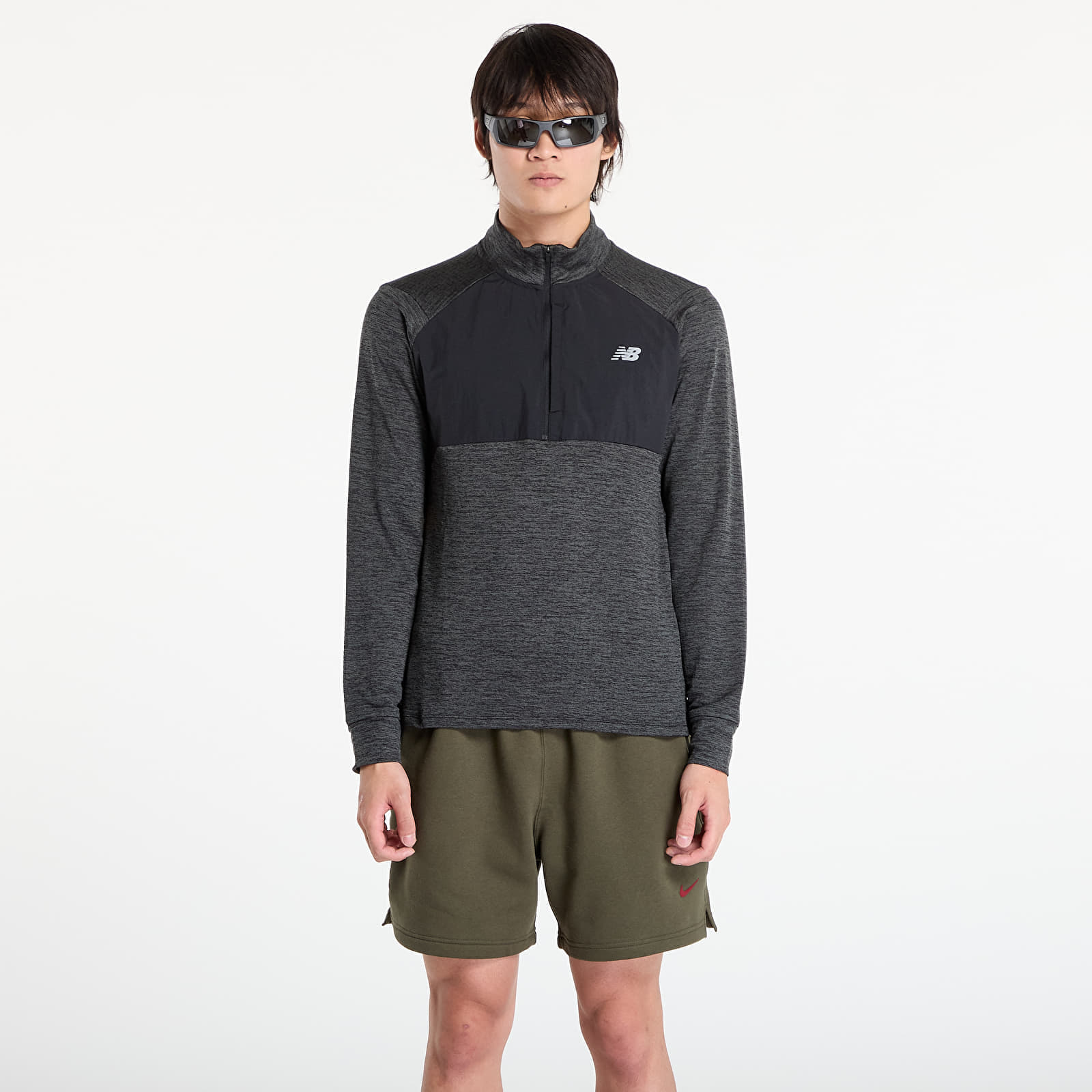 New Balance Athletics Heat Grid 1/2 Zip Black XL