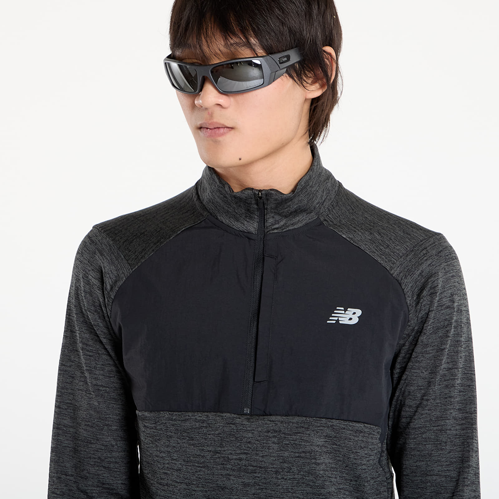 Geschenke für Männer New Balance Athletics Heat Grid 1/2 Zip Black