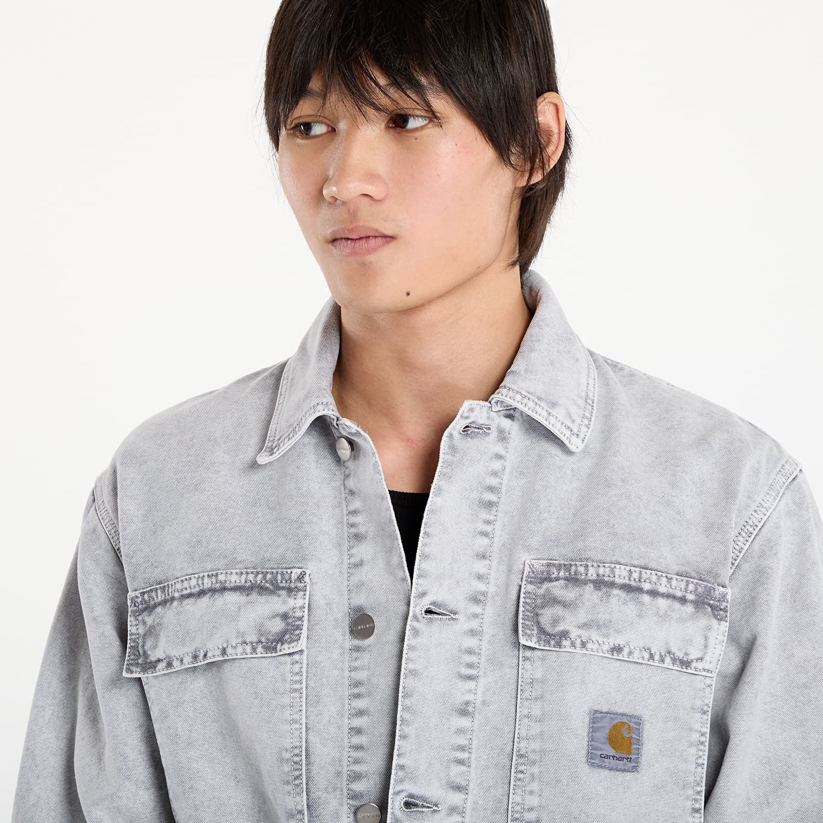 Herrenjacken Carhartt WIP OG Arctic Jacket Black Chalk Wash