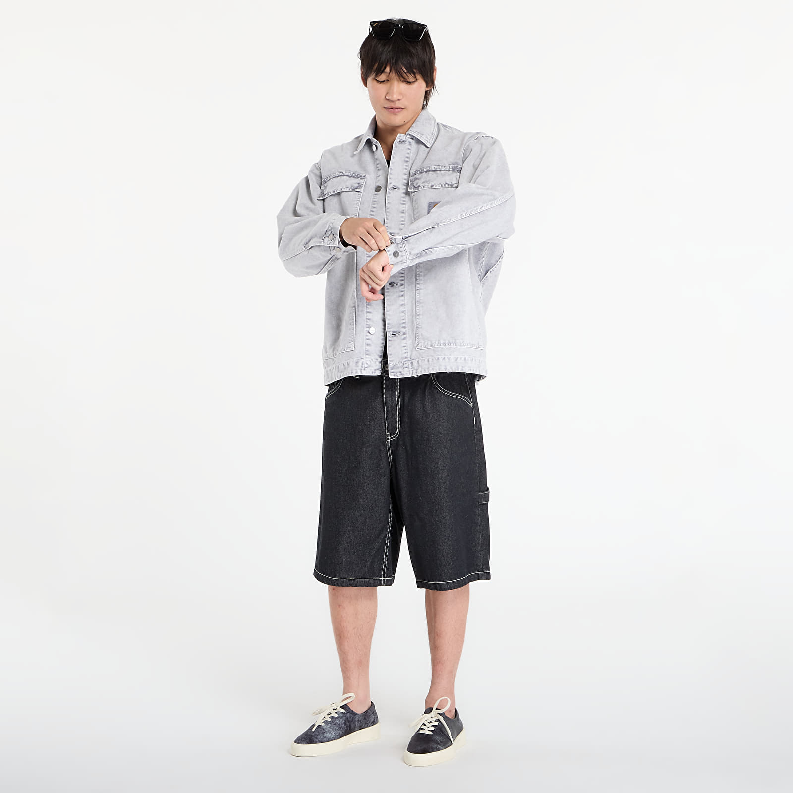 Herrenjacken Carhartt WIP OG Arctic Jacket Black Chalk Wash