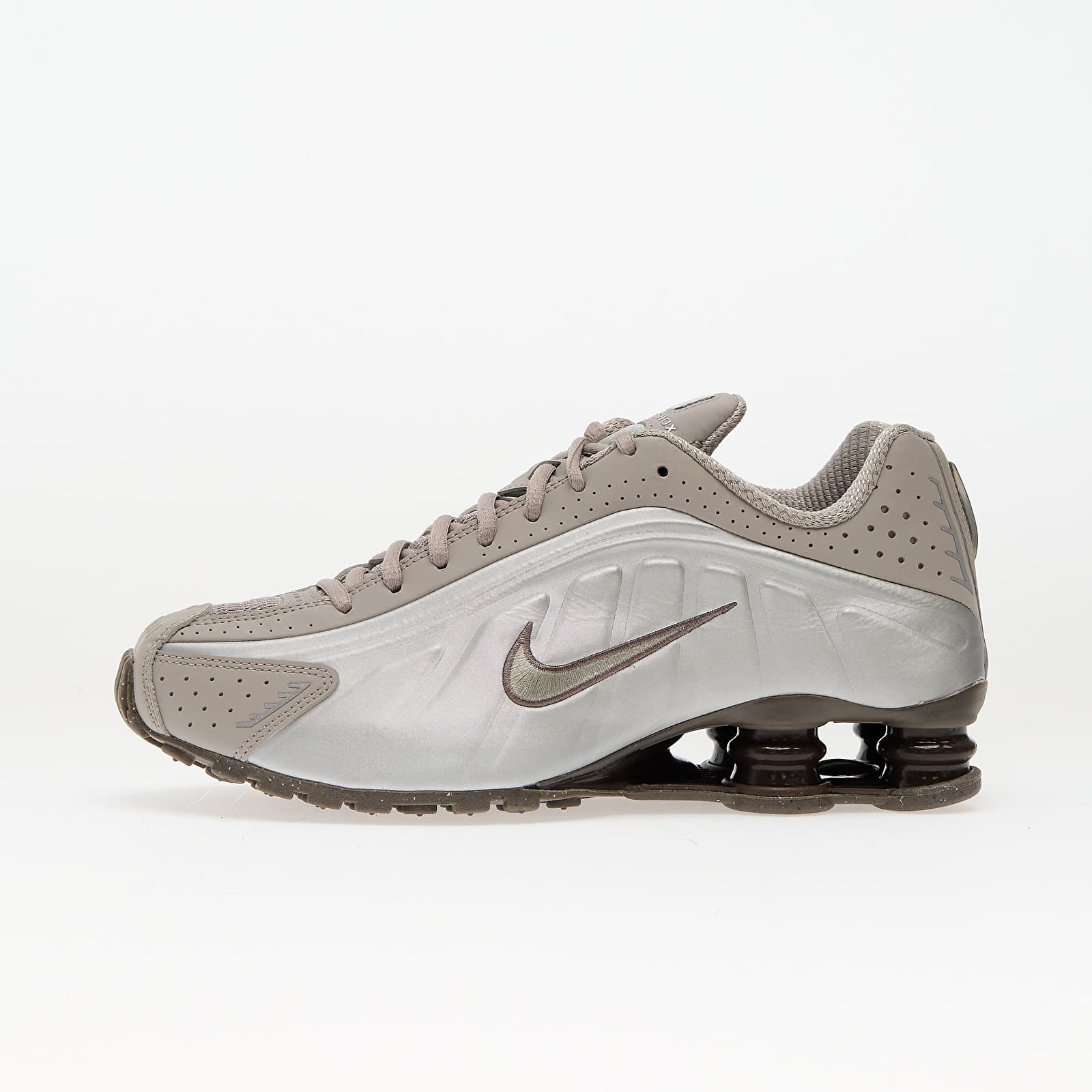 Turnschuhe und Schuhe für Männer Nike Shox R4 Cave Stone/ Cave Stone-College Grey-Baroque Brown-Mtlc Silver-College Grey