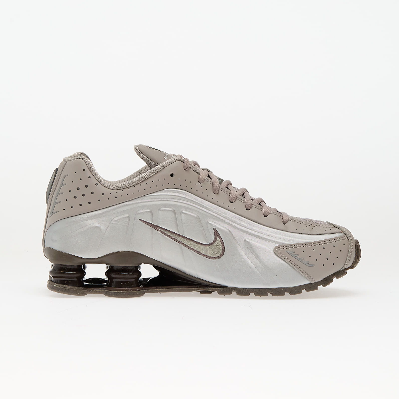 Turnschuhe und Schuhe für Männer Nike Shox R4 Cave Stone/ Cave Stone-College Grey-Baroque Brown-Mtlc Silver-College Grey