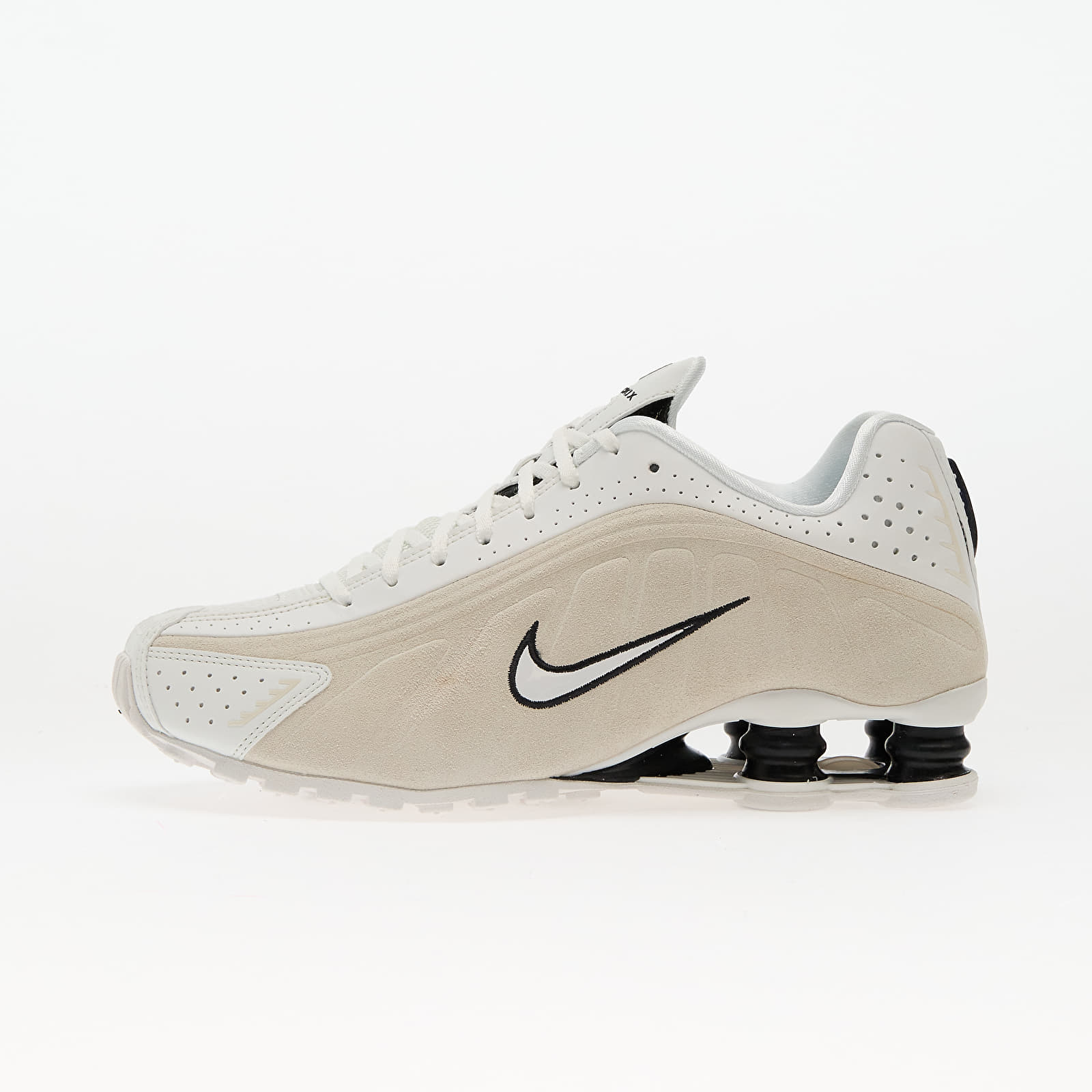 Scarpe donna Nike W Shox R4 Summit White/ Black-Lt Orewood Brn