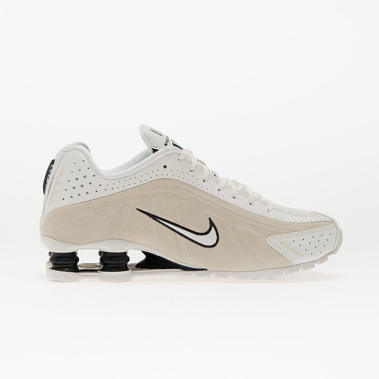Scarpe donna Nike W Shox R4 Summit White/ Black-Lt Orewood Brn