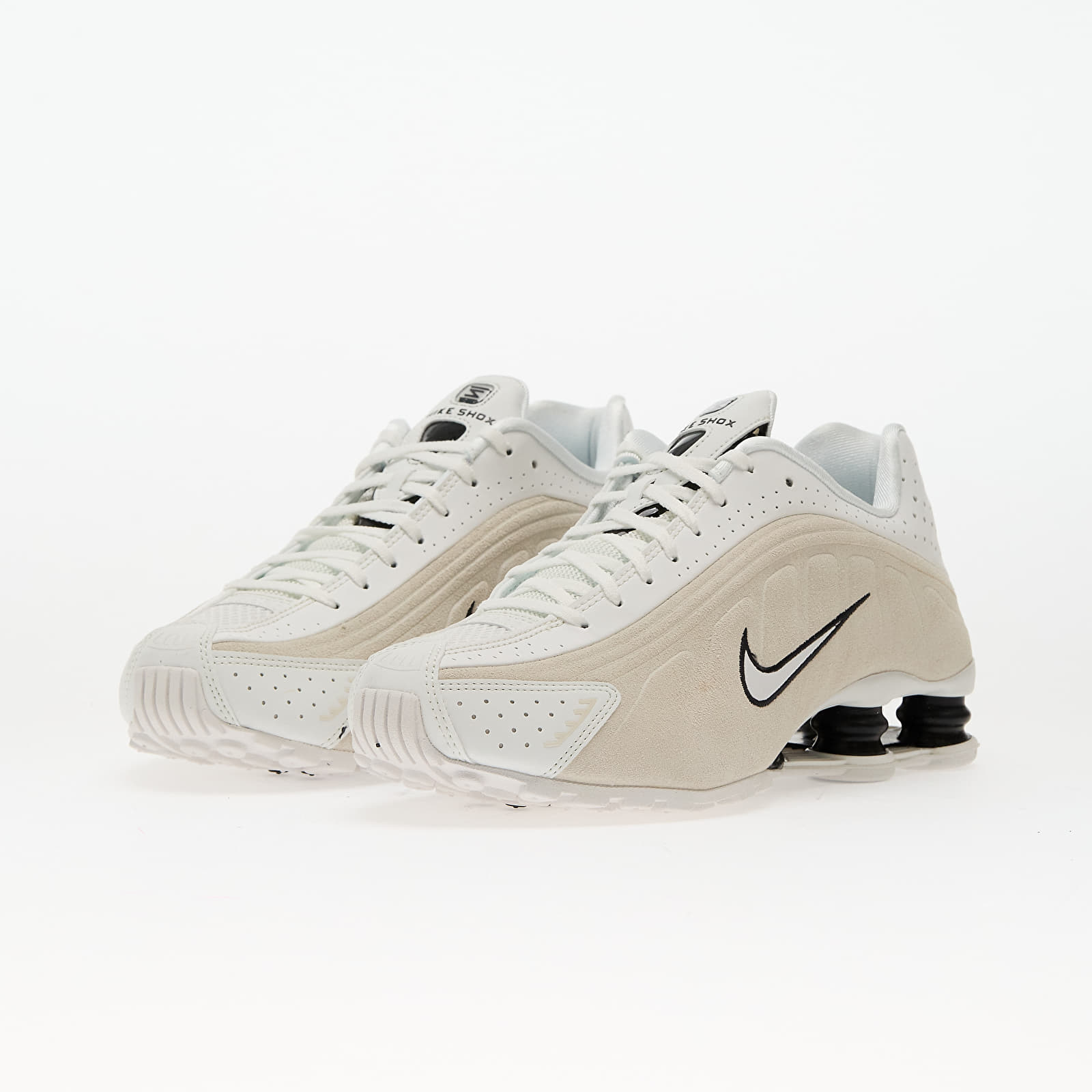 Scarpe donna Nike W Shox R4 Summit White/ Black-Lt Orewood Brn