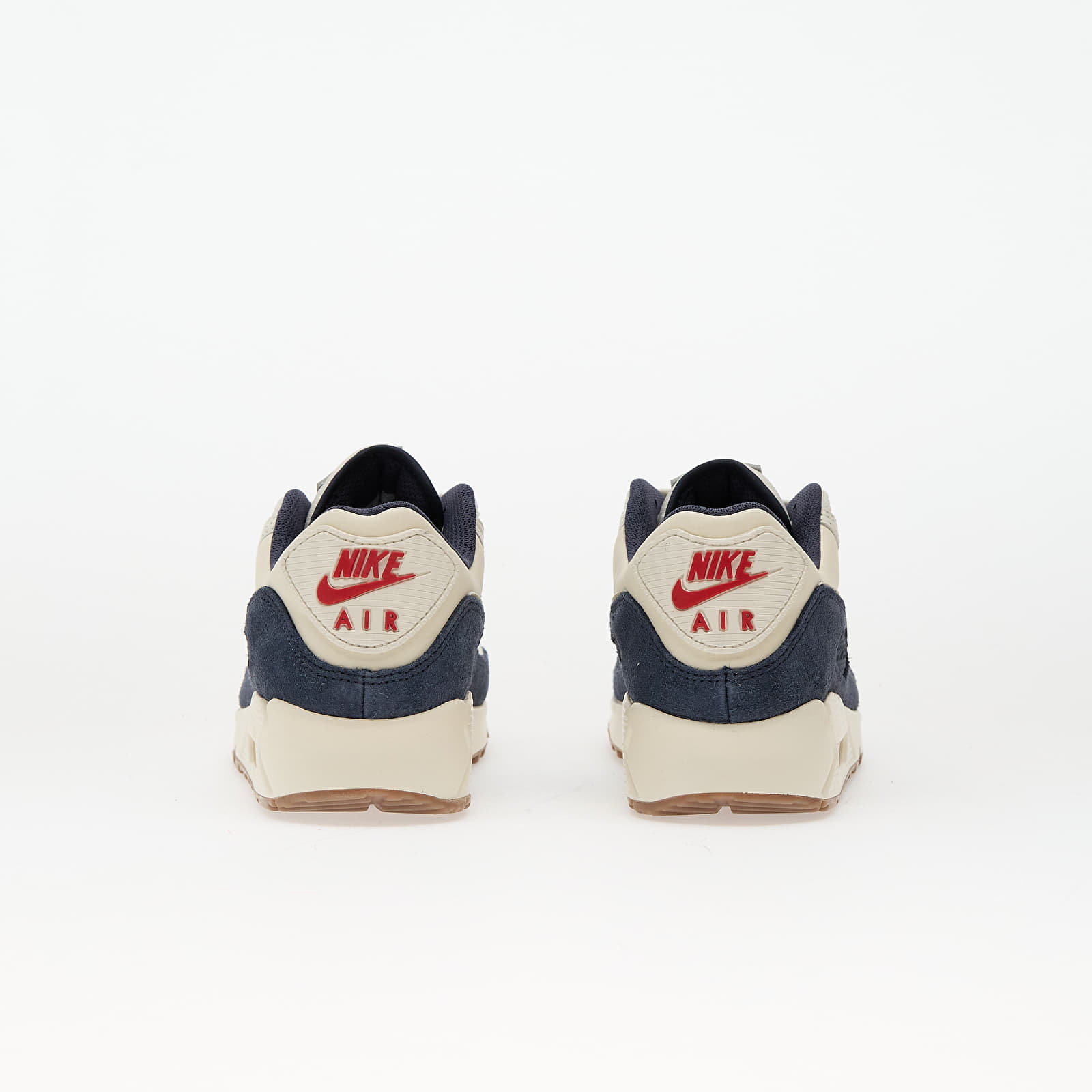 Turnschuhe und Schuhe für Männer Nike Air Max 90 Prm Pale Ivory/ Lt Khaki-Thunder Blue-Sail-Gum Dk Brown-Univ Red