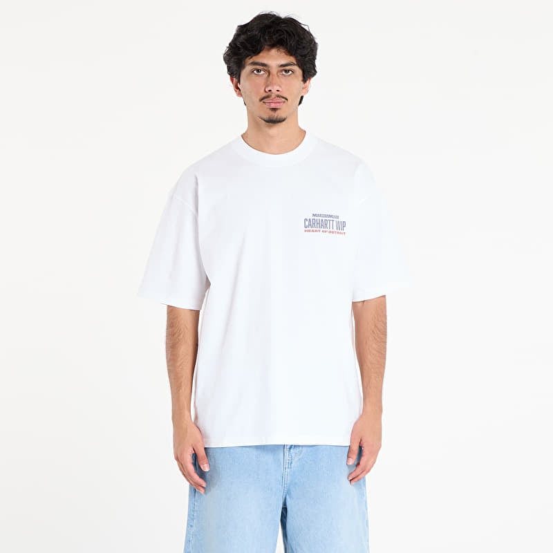 T-shirt Carhartt WIP S/S Arcan T-Shirt White Heavy Stone Wash