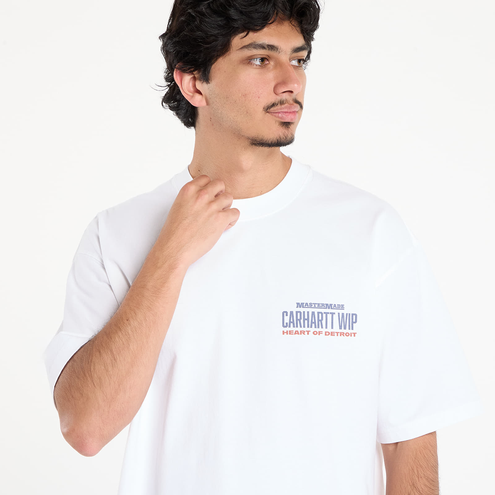 Miesten T-paidat Carhartt WIP S/S Arcan T-Shirt White Heavy Stone Wash