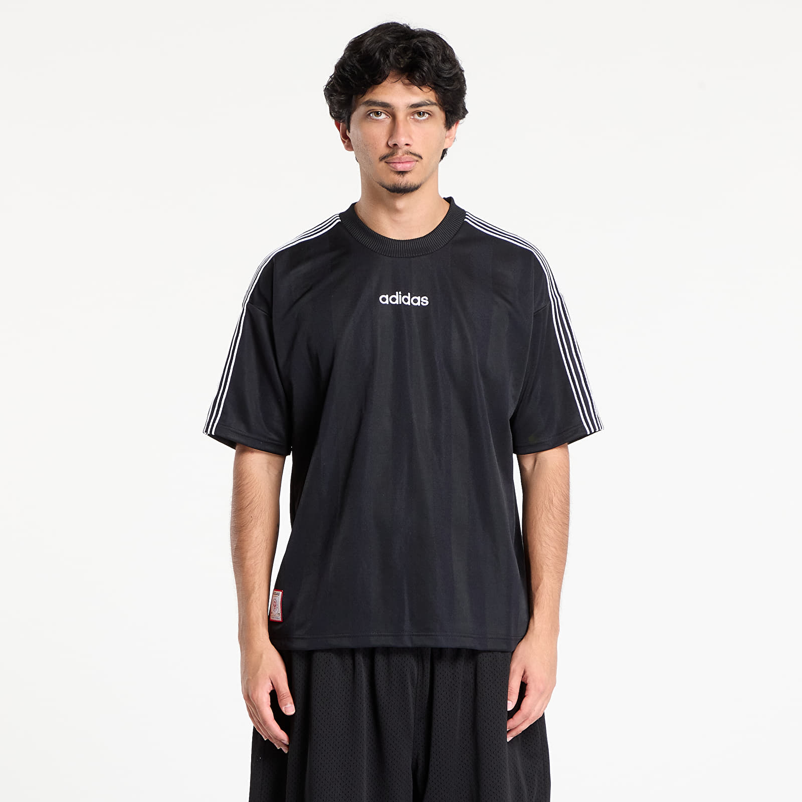 Men's T-shirts adidas 90s Stripe Jersey Black