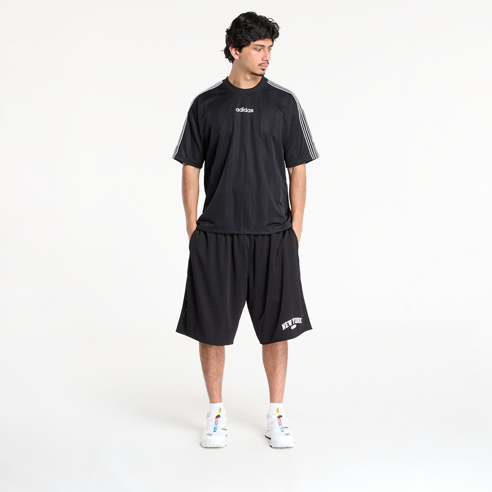 Men's T-shirts adidas 90s Stripe Jersey Black