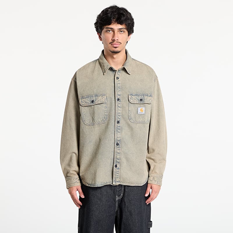 Carhartt WIP Tigan Shirt Jac Blue/ Leather Garment Dyed