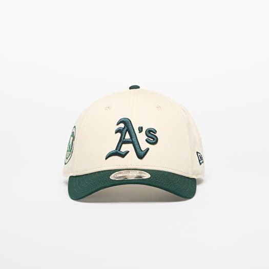 Gorra New Era 9FORTY Patch Oakathco Cap Light Cream/ Dark Green