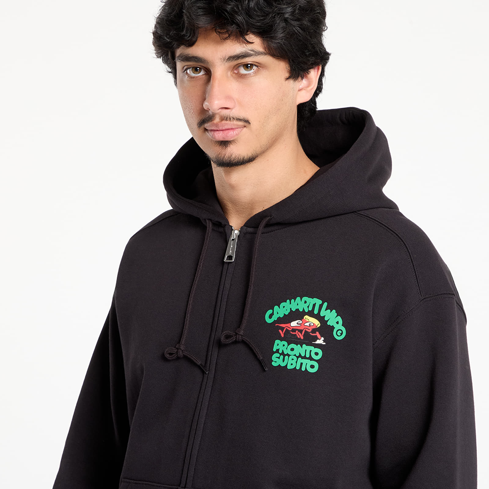 Hoodies voor heren Carhartt WIP Hooded Pronto Sweat Jacket Black