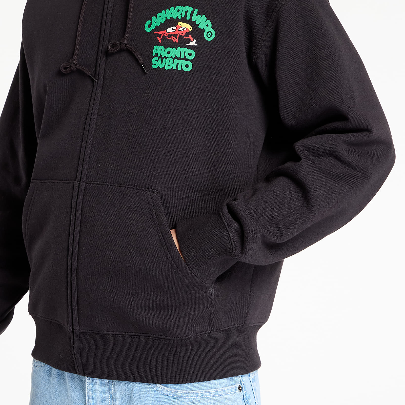 Hoodies voor heren Carhartt WIP Hooded Pronto Sweat Jacket Black